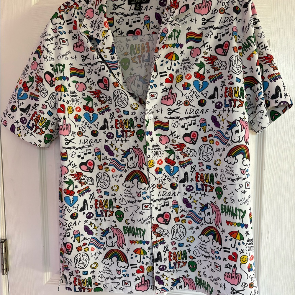 Colorful Graphic Print Shirt